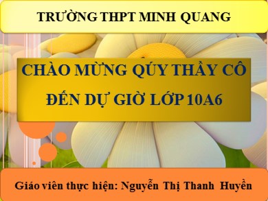 Bài giảng Hóa học lớp 10 - Bài 13: Liên kết cộng hóa trị - Nguyễn Thị Thanh Huyền
