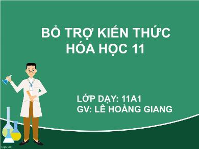 Bài giảng Hóa học lớp 11 - Bài 25: Ankan - Lê Hoàng Giang