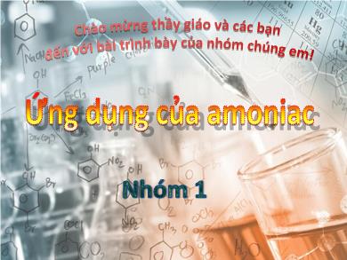 Bài giảng Hóa học lớp 11 - Bài 8: Amoniac và muối amoni