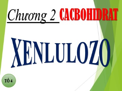 Bài giảng Hóa học lớp 12 - Bài 6: Saccarozo, tinh bột và xenlucozơ