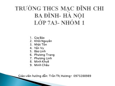Bài giảng Lịch sử lớp 7 - Bài 20: Nước Đại Việt thời Lê sơ - Trần Thị Hương