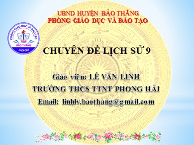 Bài giảng Lịch sử lớp 9 - Bài 23: Việt Nam từ năm 1945 đến năm 1954 (Tiếp theo) - Lê Văn Linh
