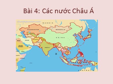 Bài giảng Lịch sử lớp 9 - Bài 4: Các nước Châu Á (Trung Quốc)