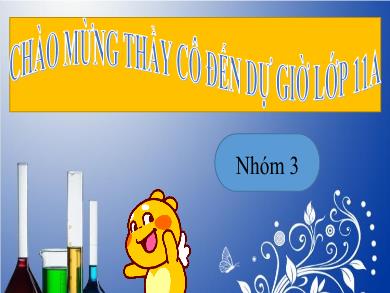 Bài giảng môn Hóa học lớp 11 - Bài 14: Bài thực hành số 2: Tính chất của một số hợp chất Nitơ, photpho