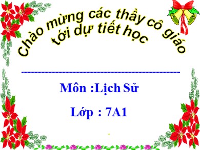 Bài giảng môn Lịch sử lớp 7 - Bài 13: Nước Đại Việt ở thế kỉ XIII