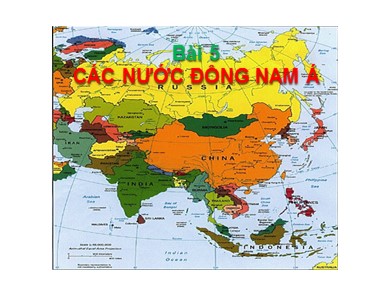 Bài giảng môn Lịch sử lớp 9 - Bài 5: Các nước Đông Nam Á