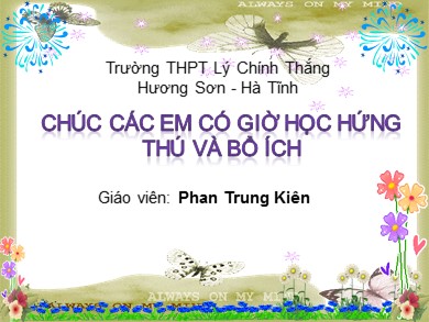 Bài giảng Lịch sử lớp 12 - Bài 13: Phong trào dân tộc dân chủ ở Việt Nam từ năm 1925 đến năm 1930 - Phan Trung Kiên
