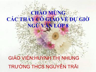 Bài giảng môn Ngữ văn 8 - Tiết số 45: Ôn dịch, thuốc lá