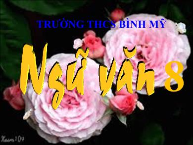 Bài giảng Ngữ văn 8 - Bài 17: Hai chữ nước nhà