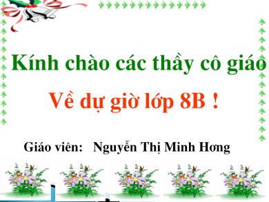 Bài giảng Ngữ văn 8 - Bài 19: Quê hương