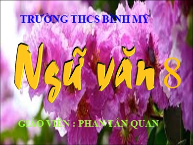 Bài giảng Ngữ văn 8 - Bài 21: Ngắm trăng