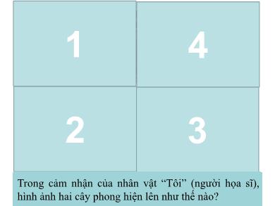 Bài giảng Ngữ văn 8 - Bài dạy số 9: Hai cây phong