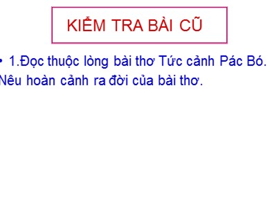 Bài giảng Ngữ văn 8 - Bài học 21: Ngắm trăng