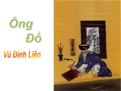 Bài giảng Ngữ văn 8 - Ông Đồ - Vũ Đình Liên