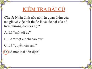 Bài giảng Ngữ văn 8 - Tiết 49: Bài toán dân số