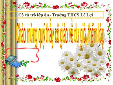 Bài giảng Ngữ văn khối 8 - Tiết 45: Văn bản: Ôn dịch, thuốc lá