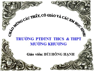Bài giảng Lịch Sử 11 - Bài 21: Phong trào yêu nước chống Pháp của nhân dân Việt Nam trong những năm cuối thế kỉ XIX - Trường PTDTNT THCS & THPT Mường Khương