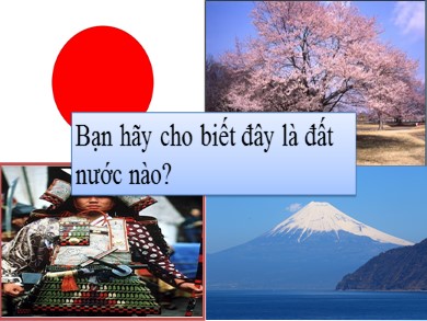 Bài giảng Lịch Sử 11 - Bài học 1: Nhật Bản