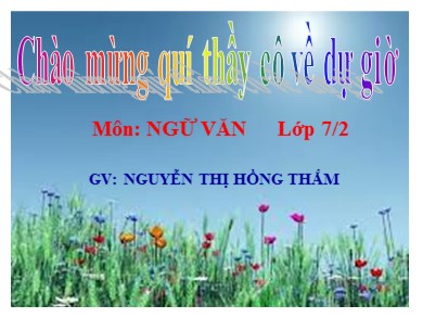 Bài giảng Ngữ văn 7 - Tiết 20: Tiếng Việt: Từ Hán Việt