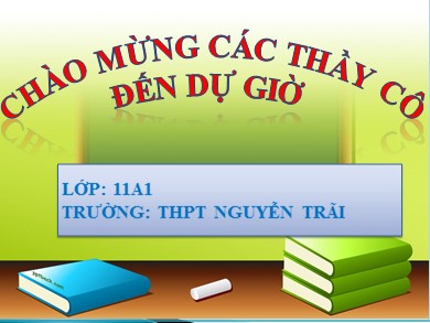 Bài giảng Vật lí 11 - Bài 27: Phản xạ toàn phần - Trường THPT Nguyễn Trãi