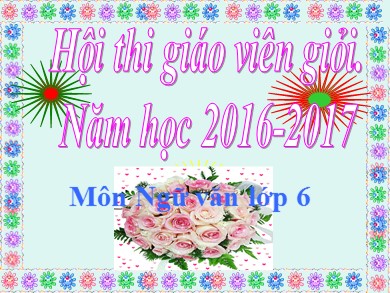 Bài giảng môn Ngữ văn 6 - Hướng dẫn đọc thêm: Chân, tay, tai, mắt, miệng