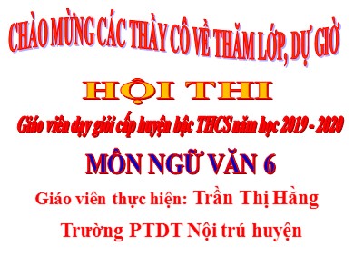 Bài giảng Ngữ văn 6 - Bài 13: Chỉ từ