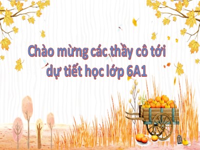 Bài giảng Ngữ văn 6 - Bài số 28: Bức thư của thủ lĩnh da đỏ