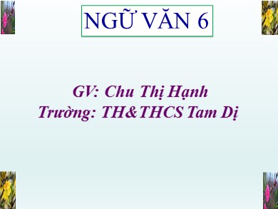 Bài giảng Ngữ văn 6 - Tiết 106: Tiếng Việt: So sánh