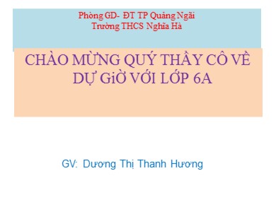 Bài giảng Ngữ văn 6 - Tiết 32 - Bài 8: Danh từ