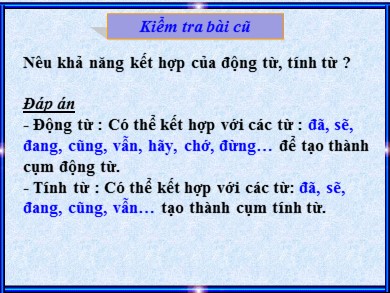 Bài giảng Ngữ văn 6 - Tiết học 75: Phó từ