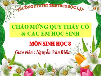 Bài giảng Sinh học 8 - Bài 22: Vệ sinh hô hấp