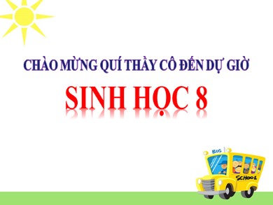 Bài giảng Sinh học 8 - Bài 50: Phản xạ không điều kiện và phản xạ có điều kiện