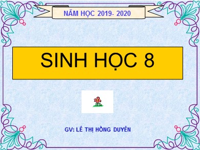 Bài giảng Sinh học 8 - Bài học 22: Vệ sinh hô hấp