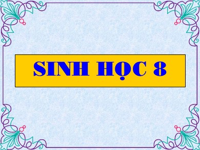 Bài giảng Sinh học 8 - Đông máu và nguyên tắc truyền máu