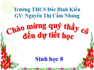 Bài giảng Sinh học 8 - Tiết 27: Tiêu hóa ở khoang miệng