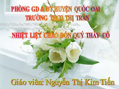 Bài giảng Sinh học 8 - Tiết 30: Tiêu hóa ở ruột non