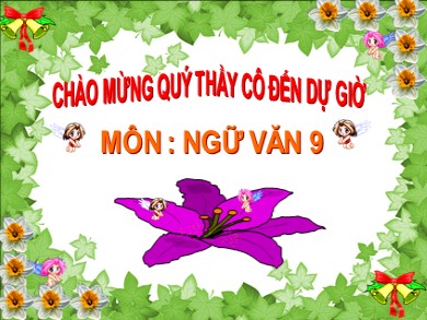 Bài giảng môn Ngữ văn 9 - Tiết học 73: Chiếc lược ngà