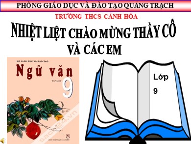 Bài giảng Ngữ văn 9 - Tiết 104: Các thành phần biệt lập (tiếp theo)