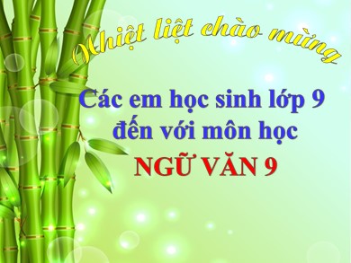 Bài giảng Ngữ văn 9 - Tiết 104: Các thành phần biệt lập