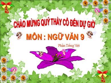 Bài giảng Ngữ văn 9 - Tiết 59: Tổng kết về từ vựng (luyện tập tổng hợp)