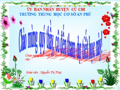 Bài giảng Địa lí 6 - Bài số 8: Sự chuyển động của trái đất quanh mặt trời