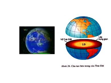 Bài giảng Địa lí lớp 6 - Bài 10: Cấu tạo bên trong của trái đất
