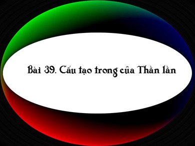 Bài giảng Sinh học 7 - Bài 39: Cấu tạo trong của Thằn lằn