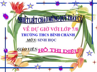 Bài giảng Sinh học 7 - Bài học: Châu chấu