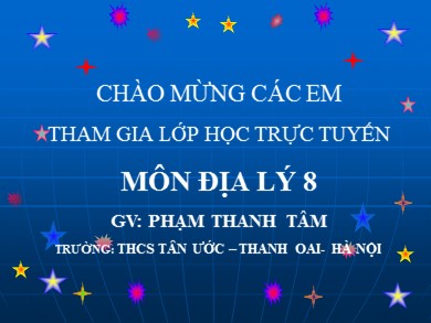 Bài giảng Địa lí 8 - Bài dạy số 24: Vùng Biển Việt Nam