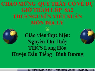 Bài giảng Địa lí 8 - Bài học 25: Lịch sử phát triển của tự nhiên Việt Nam