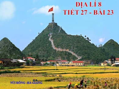 Bài giảng Địa lí 8 - Tiết 27 - Bài 23: Vị trí, giới hạn, hình dạng lãnh thổ Việt Nam