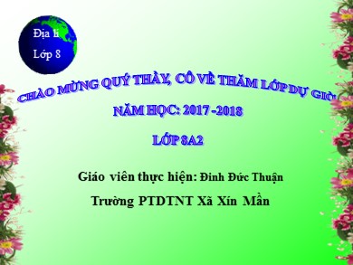 Bài giảng Địa lí 8 - Tiết 43 - Bài 37: Đặc điểm sinh vật Việt Nam