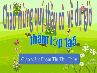 Bài giảng Tiếng Việt Lớp 1 - Bài 17: Gi-k - Phạm Thị Thu Thủy