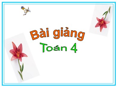 Bài giảng Toán Lớp 4 - Tiết 19, Tuần 4: Bảng đơn vị đo khối lượng